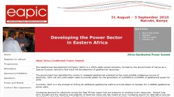Geothermal Power Summit 2010