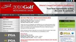 Ontario PGA Golf Merchandise Show 2010
