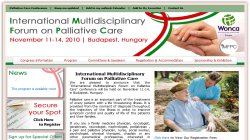 The First International Multidisciplinary Forum on Palliative Care (IMFPC) 2010