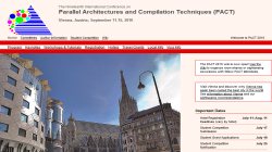 Parallel Architectures and Compilation Techniques (PACT 2010)