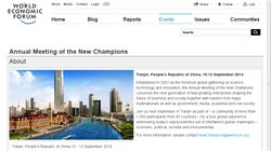 World Economic Forum Annual Meeting of the New Champions 2010