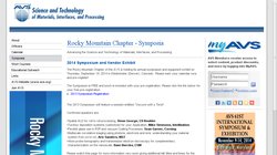 AVS Rocky Mountain Chapter Symposium 2010