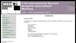 11th International Nuclear Graphite Specialists` Meeting (INGSM-11 2010)