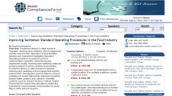 Improving Sanitation Standard Operating Procedures in the Food Industry - Webinar by GlobalCompliancePanel 2010