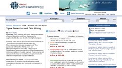 Signal Detection and Data Mining - Webinar by GlobalCompliancePanel 2010