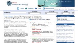 Understanding Acceptance Activities for Medical Devices - Webinar by GlobalCompliancePanel 2010
