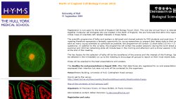 North of England Cell Biology Forum 2010