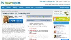 Law Enforcement and Pain Management - Webinar by GlobalCompliancePanel 2010