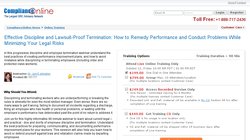 Effective Discipline and Lawsuit-Proof Termination: How to Remedy Performance and Conduct Problems While Minimizing Your Legal Risks 2010