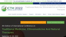 4th International Conference on Traditional Medicine, Ethnomedicine and Natural Therapies (ICTM 2022)