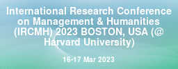 International Research Conference on Management & Humanities (IRCMH) 2023