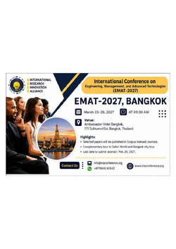 International conference on Engineering, Management, and Advanced Technologies (EMAT 2027)