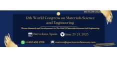 12th world congress Materials Science and Engineering