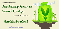 5th International Conference on Renewable Energy, Resources and Sustainable Technologies (Energytech 2023)
